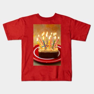 Make A Wish Birthday Cake Kids T-Shirt